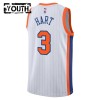NBA Børn Trøje New York Knicks Josh Hart 2024-25 Nike City Edition Hvid Swingman